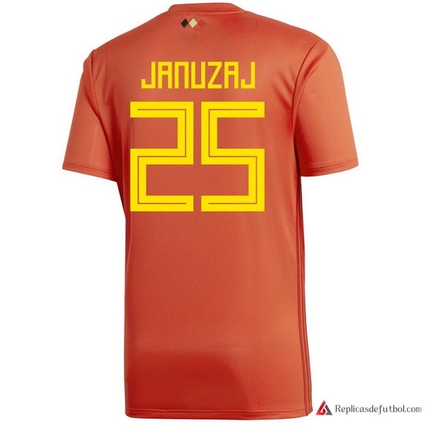 Camiseta Seleccion Belgica Primera equipación Januzaj 2018 Rojo
